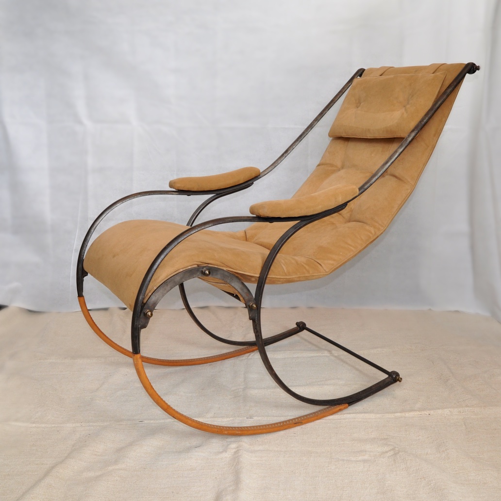 A English Metal Rocking Chair Designed By R W Winfield In From M